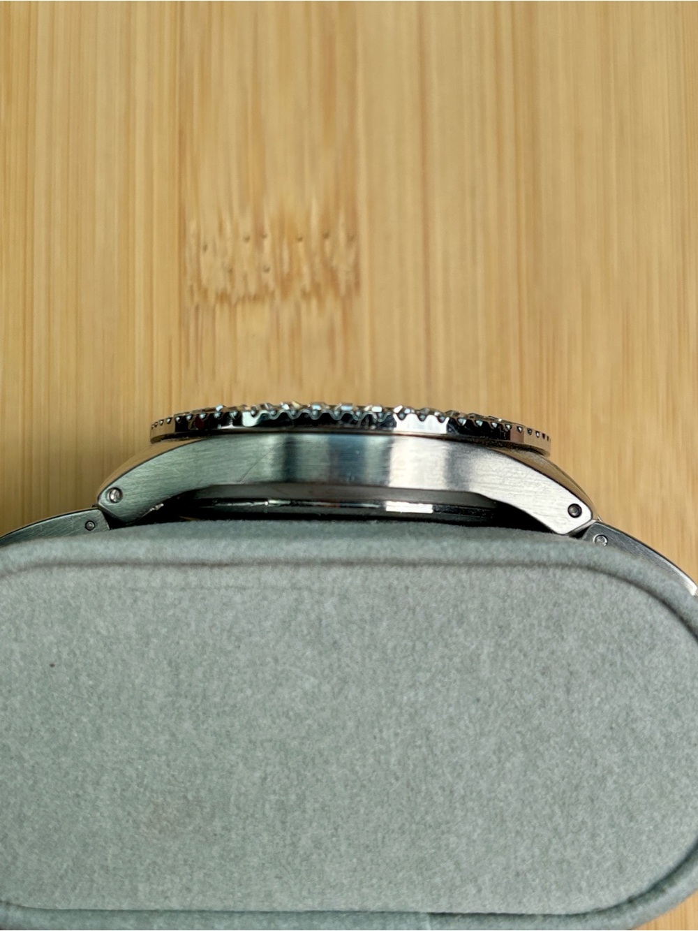 Fossil Silver Tone Multi-Function Stainless Steel Watch Crystal Baguette 38mm - Picture 5 of 15